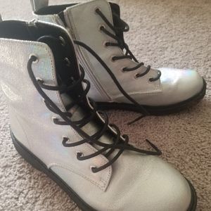 Girls Hallographic justice boots 4Y/6W